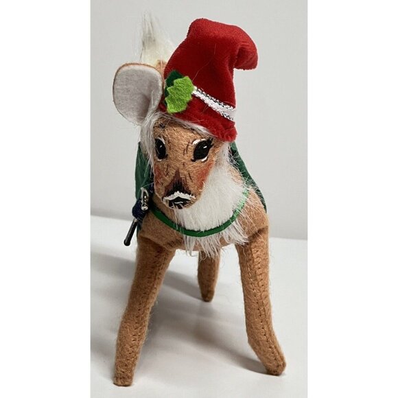 Annalee 75th Anniversary Reindeer Santas Helper Hat Mini Christmas Holidays HTF - Picture 4 of 13